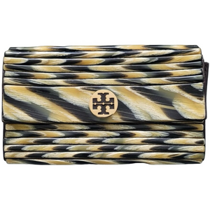 NEW TORY BURCH "Kerry" Resin Clutch Bag in Faux Horn